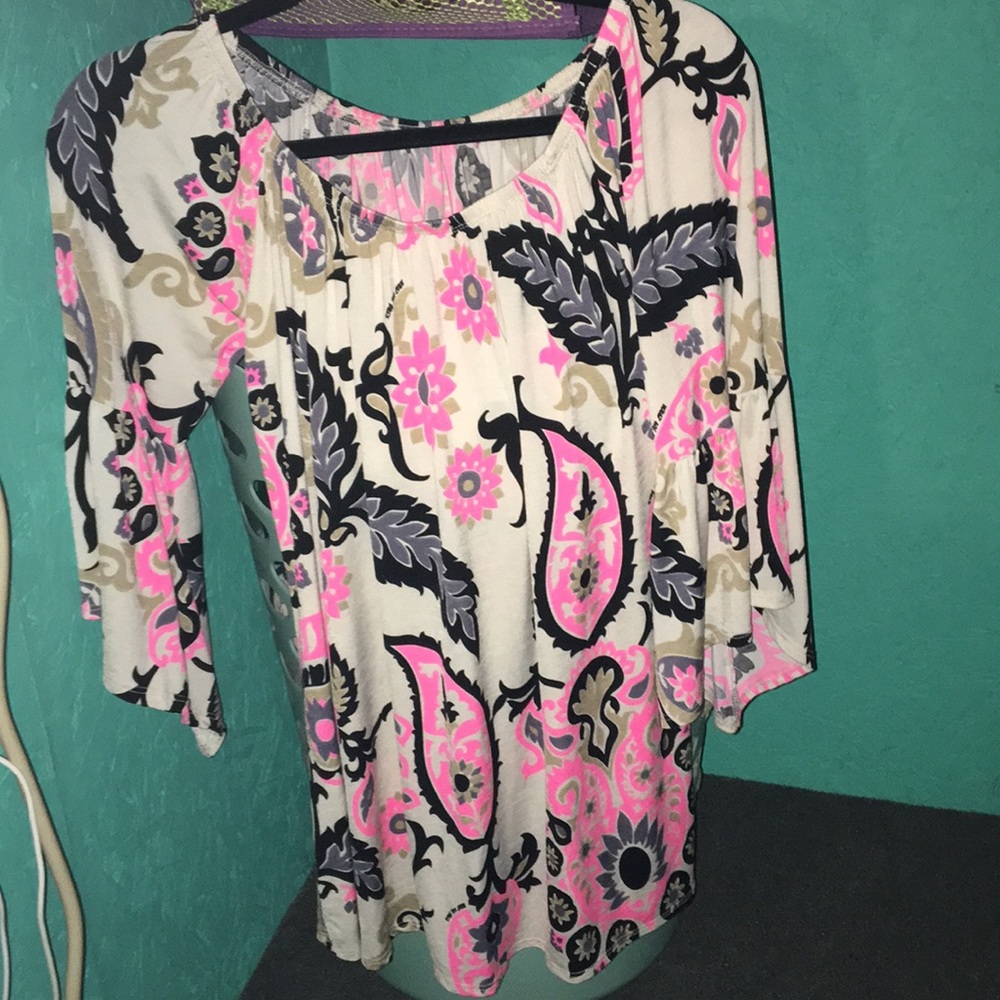 Tunic ruffle sleeves